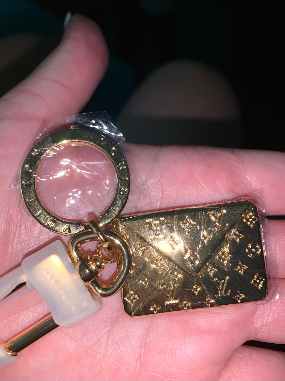 Monogram fashion bag/purse charm keychain